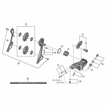 RD-R9100 ストロークアジャストボルト/プレート SHIMANO(シマノ)