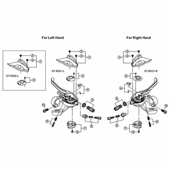 シフティングケーブルアジャストボルトユニット(左用) SHIMANO(シマノ)