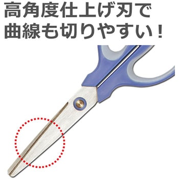ハサミ フッ素コート フィットカット ケース付 左右対称 PLUS(プラス)[文具]