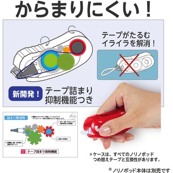 テープのり norino (ノリノポッド) 強力に貼れる (10m) PLUS(プラス)[文具]