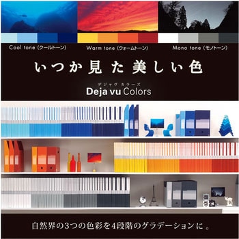 ボックスファイル A4 ヨコ スリム DEJAVU デジャヴ ファイルボックス PLUS(プラス)[文具]