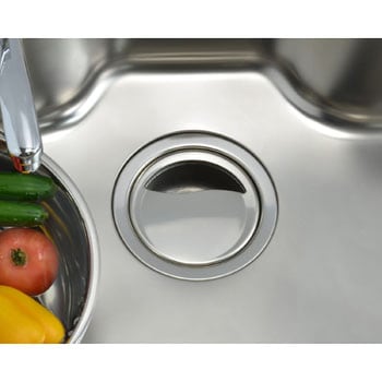 ガオナ シンク用 排水口のステンレス製フタ 3個セット ゴミを隠す (錆びにくい 汚れにくい 衛生的) GAONA(ガオナ)