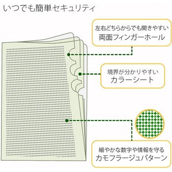カモフラージュホルダー仕切り付・3ポケット PLUS(プラス)[文具]