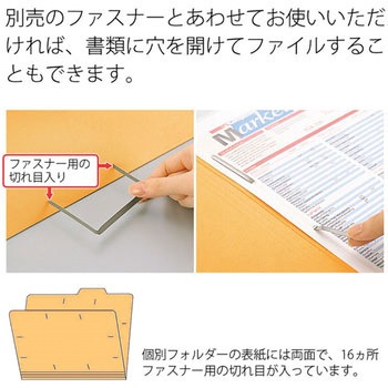 カットフォルダー A4マチなし 3山 プラス(文具)