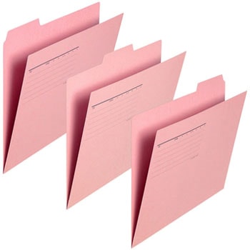 カットフォルダー A4マチなし 3山 プラス(文具)