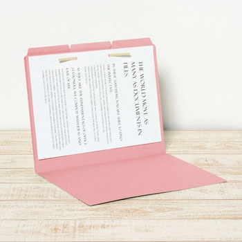 カットフォルダー A4マチなし 3山 プラス(文具)