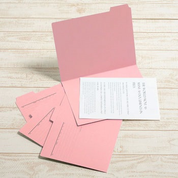 カットフォルダー A4マチなし 4山 PLUS(プラス)[文具]