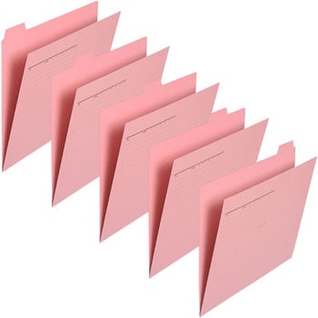カットフォルダー A4マチなし 5山 PLUS(プラス)[文具]