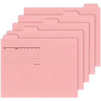 カットフォルダー A4マチなし 5山 PLUS(プラス)[文具]
