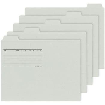 カットフォルダー A4マチなし 5山 PLUS(プラス)[文具]