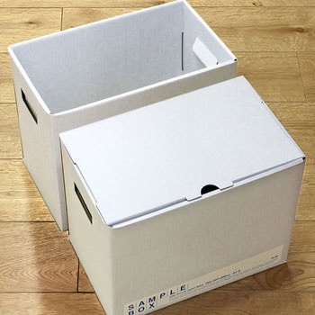 ボックスファイル ス A4 ヨコ フタ付き サンプルボック エコノミー ファイルボックス プラス(文具)