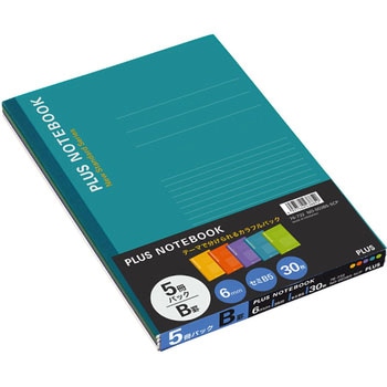 カラーアソートパックノート セミB5 PLUS(プラス)[文具]