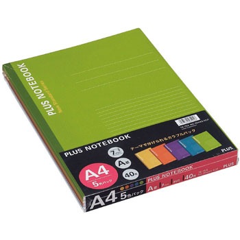 NO-204AS-5CP(76754) �J���[�A�\�[�g�p�b�N�m�[�g A4 PLUS(�v���X)[����] �����Ԃ� 31524736