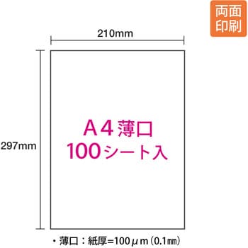 PP-120WH(56273) 両面セミ光沢紙 1パック(100シート) プラス(文具