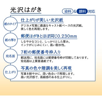 光沢はがき プラス(文具) はがき用紙 【通販モノタロウ】