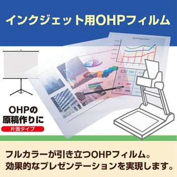 インクジェット用OHPシート プラス(文具) OHPフィルム 【通販モノタロウ】
