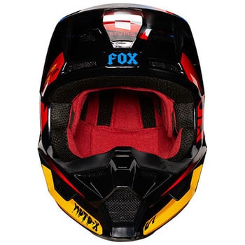 FOX V1ヘルメット　ユース　21784 MOTIF BLU/GRY YM