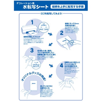 デコレーション用水転写シート PLUS(プラス)[文具]