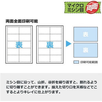 いつものカード マイクロミシン 名刺・表示用 普通紙 プラス(文具)