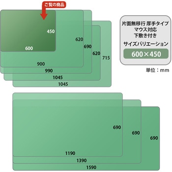 デスクマット 下敷き付き 光沢 マウス対応 軟質 PLUS(プラス)[文具]