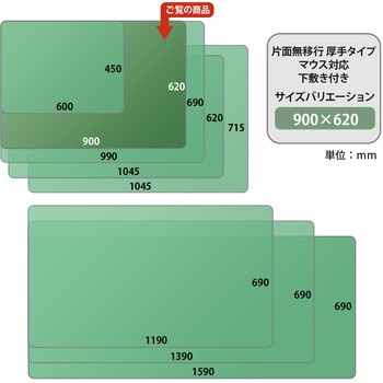 デスクマット 下敷き付き 光沢 マウス対応 軟質 PLUS(プラス)[文具]