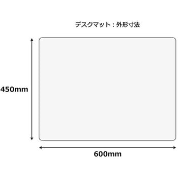 DM-010(41008) デスクマット エコノミー 透明 光沢 1枚 プラス(文具