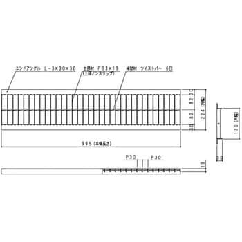 OKUN-3 18-19 組構式グレーチング 1枚 奥岡製作所 【通販サイトMonotaRO】