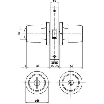 NP-CW123D サッシ用 取替錠 ハイロジック シルバー色 - 【通販モノタロウ】