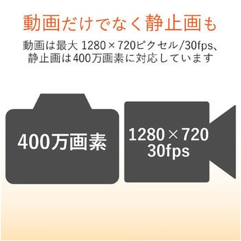 WEBカメラ パソコンカメラ マイク内蔵 100万画素 ワイド画面 Chromebook 対応 エレコム