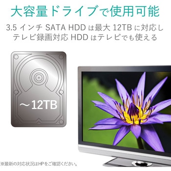HDDケース 3.5インチハードディスク アルミボディ USB3.1(Gen1) SATA3 ロジテック