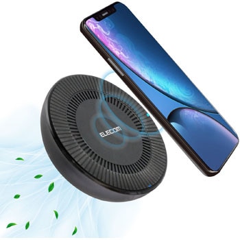 Qi規格対応ワイヤレス充電器 5W 7．5W 9W 10W 冷却ファン付 卓上タイプ エレコム