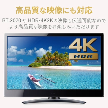 HDMIケーブル 4K対応 超スリム プレミアム RoHS ブラック エレコム