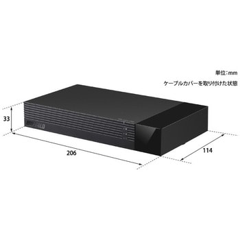 24時間連続録画対応 使用量メーター付き 3.5インチ 外付けHDD BUFFALO