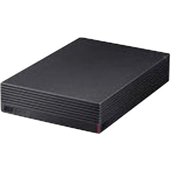 ●送料無料●美品●　BUFFALO　４ＴＢ　外付けハードディスク　ブラック　● テレビ録画用＆PC対応HDD 静音/防振/放熱設計　ヘアライン加工