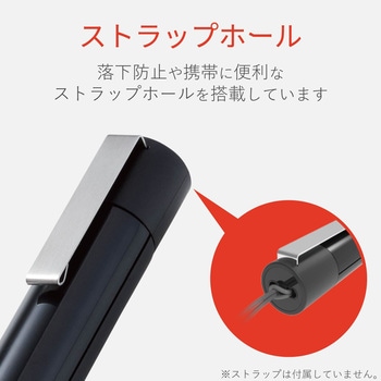 レーザーポインター 赤色レーザー プレゼンター機能無し ボタンレス 小型 単4乾電池×1 連続使用20時間 エレコム