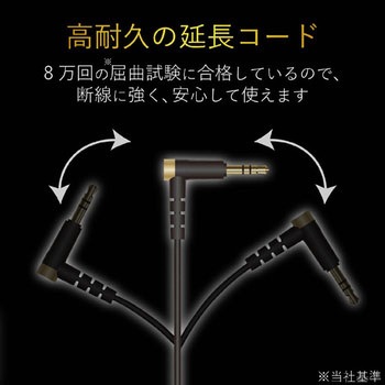 ヘッドホン延長コード 高耐久 オーディオケーブル - エレコム