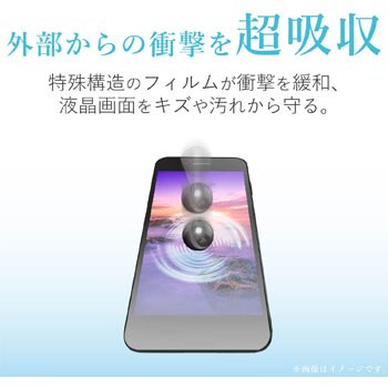 PD-XZ2CFLFPG Xperia XZ2 Compact/液晶保護フィルム/衝撃吸収/防指紋 1