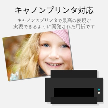はがき用紙 光沢紙 厚手 CANON用 ポストカード ホワイト エレコム