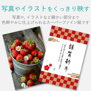 スーパーファイン紙 インクジェット用 高画質 両面 超厚手 鮮明 エレコム