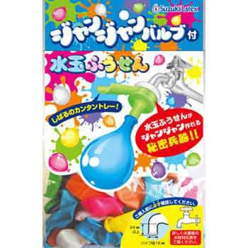 161059 水玉ふうせんジャンジャンバルブ付き 1袋(50個) 鈴木ラテックス 