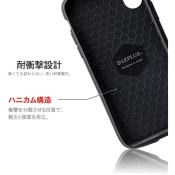 iPhone XS/iPhone X 耐衝撃薄型ハイブリッドケース「PALLET Slim」 衝撃吸収 ストラップホール付 LEPLUS