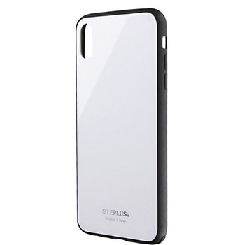 iPhone XS Max 背面ガラスシェルケース「SHELL GLASS」 指紋防止 LEPLUS