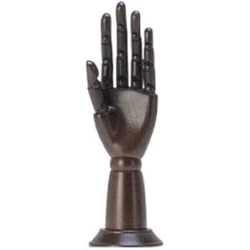 婦人ファッショングッズツール 左手先 木製茶染め サンクリエイト