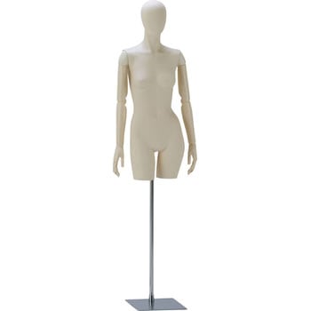 婦人ウエストリフトシステムトルソ 頭付 アイボリー塗装 サンクリエイト