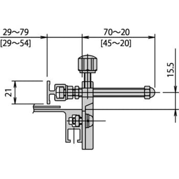 コンベヤ用アルミ製工具レス調整式ガイド 三機工業