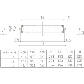 コンベヤ用スナブ・テークアッププーリ 三機工業