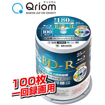 1回録画用 BD-R 片面1層 1-4倍速 100枚 25GB - YAMAZEN(山善)