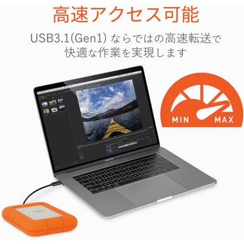 STFR5000800 HDD (ハードディスク) 外付け ポータブル 5TB タイプC 耐衝撃 Rugged USB3.1 LaCie LaCie( ラシー) 対応 - 【通販モノタロウ】