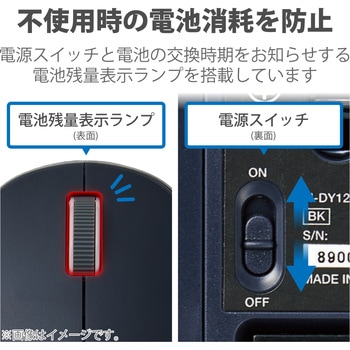 ワイヤレスマウス 無線 2.4GHz USB 3ボタン ブルーLED 左右対称 両利き対応 EPRIM Chromebook 対応認定 エレコム