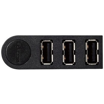 U2H-TZ325BBK USBハブ 2.0 3ポート 直挿し バスパワー ケーブルなし